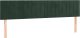 vidaXL Łóżko kontynentalne z materacem, ciemnozielone, 120x190 cm 7