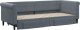 vidaXL Sofa rozsuwana z szufladami, ciemnoszara, 80x200 cm, aksamit 3