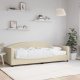 vidaXL Sofa z materacem do spania, kremowa, 90x200 cm, tkanina 1