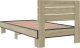 vidaXL Rama łóżka, dąb sonoma, 75x190 cm, materiał drewnopochodny 6