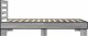 vidaXL Rama łóżka, szary dąb sonoma, 100x200cm materiał drewnopochodny 5