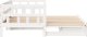 vidaXL Łóżko dzienne rozsuwane, szuflady, białe, 90x200 cm, sosnowe 6