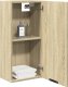 vidaXL Wisząca szafka łazienkowa, dąb sonoma, 32x20x67 cm 4