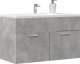 vidaXL Szafka pod umywalkę, szarość betonu, 80x38,5x46 cm, płyta 3