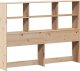 vidaXL Wezgłowie do łóżka, z półkami, 120 cm, lite drewno sosnowe 2