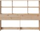 vidaXL Wezgłowie do łóżka, z półkami, 120 cm, lite drewno sosnowe 3
