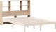 vidaXL Wezgłowie do łóżka, z półkami, 120 cm, lite drewno sosnowe 6