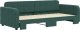 vidaXL Sofa rozsuwana, ciemnozielona, 90x200 cm, aksamit 3