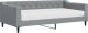 vidaXL Sofa z materacem, jasnoszara, 90x190 cm, tkanina 2