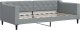 vidaXL Sofa z materacem, jasnoszara, 90x190 cm, tkanina 3