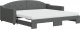 vidaXL Sofa rozsuwana z materacami, ciemnoszara, 100x200 cm, tkanina 2