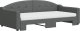 vidaXL Sofa rozsuwana z materacami, ciemnoszara, 100x200 cm, tkanina 3