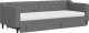 vidaXL Sofa rozsuwana z szufladami, ciemnoszara, 80x200 cm, tkanina 3