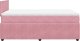 vidaXL Łóżko kontynentalne z materacem, różowe, 120x190 cm, aksamit 9