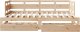 vidaXL Łóżko dzienne rozsuwane, szuflady, 90x200 cm, sosnowe 4