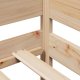 vidaXL Łóżko dzienne rozsuwane, szuflady, 90x200 cm, sosnowe 9