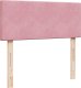 vidaXL Łóżko kontynentalne z materacem, różowe, 120x190 cm, aksamit 12