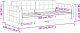 vidaXL Sofa z funkcją spania, czarna, 90x200 cm, obita aksamitem 8