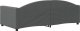 vidaXL Sofa z funkcją spania, ciemnoszara, 90x190 cm, obita tkaniną 5