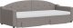 vidaXL Sofa rozsuwana z szufladami, taupe, 80x200 cm, tkanina 3