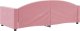 vidaXL Sofa z funkcją spania, różowa, 90x200 cm, obita aksamitem 5