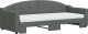 vidaXL Sofa rozsuwana z materacami, ciemnoszara, 80x200 cm, tkanina 2