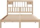 vidaXL Łóżko z regałem, bez materaca, 140x200 cm, lite drewno sosnowe 4