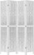 vidaXL Parawan pokojowy, 4-panelowy, biały, lite drewno paulowni 4