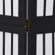 vidaXL Parawan pokojowy, 4-panelowy, czarny, lite drewno paulowni 7