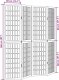 vidaXL Parawan pokojowy, 4-panelowy, czarny, lite drewno paulowni 8