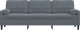 vidaXL 3-osobowa sofa z poduszkami, ciemnoszara, 210 cm, aksamit 3