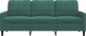 vidaXL Sofa 3-osobowa, ciemnozielony, 180 cm, obita aksamitem 4