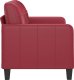 vidaXL 2-osobowa sofa, winna czerwień, 120 cm, sztuczna skóra 4