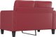 vidaXL 2-osobowa sofa, winna czerwień, 120 cm, sztuczna skóra 5