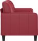 vidaXL 2-osobowa sofa, winna czerwień, 140 cm, sztuczna skóra 4