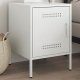 vidaXL Szafka nocna, biała, 36x39x50,5 cm, stal 1