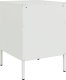 vidaXL Szafka nocna, biała, 36x39x50,5 cm, stal 8