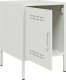 vidaXL Szafka nocna, biała, 36x39x50,5 cm, stal 9