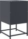 vidaXL Szafki nocne, 2 szt., antracytowe, 36x39x60,5 cm, stal 8