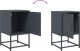 vidaXL Szafki nocne, 2 szt., antracytowe, 36x39x60,5 cm, stal 9