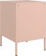 vidaXL Szafki nocne, 2 szt., różowe, 36x39x50,5 cm, stal 8