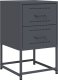 vidaXL Szafka nocna, antracytowa, 36x39x60,5 cm, stal 2