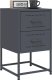 vidaXL Szafka nocna, antracytowa, 36x39x60,5 cm, stal 4