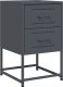 vidaXL Szafki nocne, 2 szt., antracytowe, 36x39x60,5 cm, stal 6