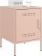 vidaXL Szafka nocna, różowa, 36x39x50,5 cm, stal 4