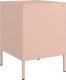 vidaXL Szafka nocna, różowa, 36x39x50,5 cm, stal 8