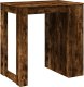 vidaXL Stolik barowy, przydymiony dąb, 102x70x103,5 cm 7