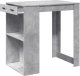 vidaXL Stolik barowy, szarość betonu, 102x70x103,5 cm 4