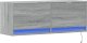 vidaXL Ścienna szafka TV z LED, szary dąb sonoma, 100x31x35 cm 3