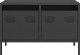 vidaXL Szafka RTV, czarna, 68x39x43,5 cm, stal walcowana na zimno 4